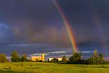 Rainbow Over Barns_34828